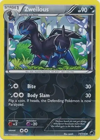 Plasma Freeze Zweilous #77/116 reverse holo